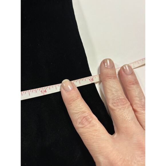 Vintage VTG Flora Nikrooz Dressing Gown Wrap Dress Robe Black Velvet Size Medium - Picture 7 of 11